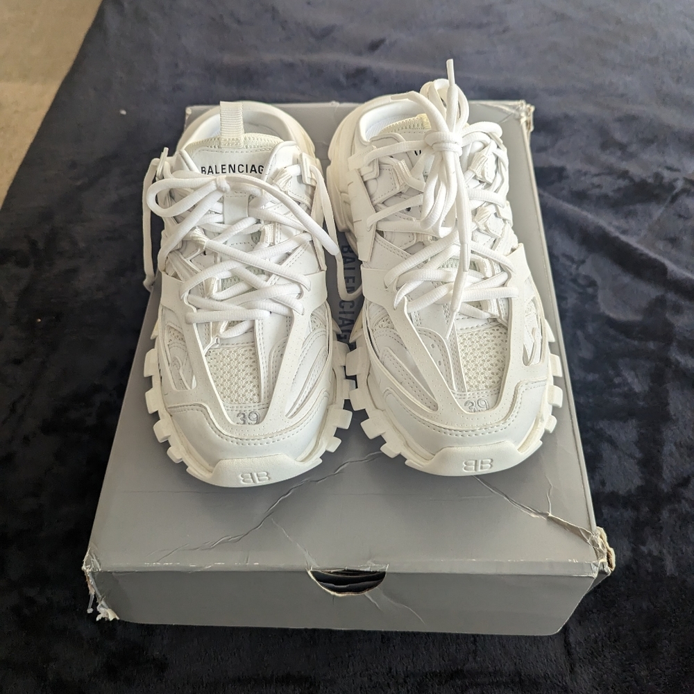 Women’s Balenciaga track lace up mule sneakers size 39